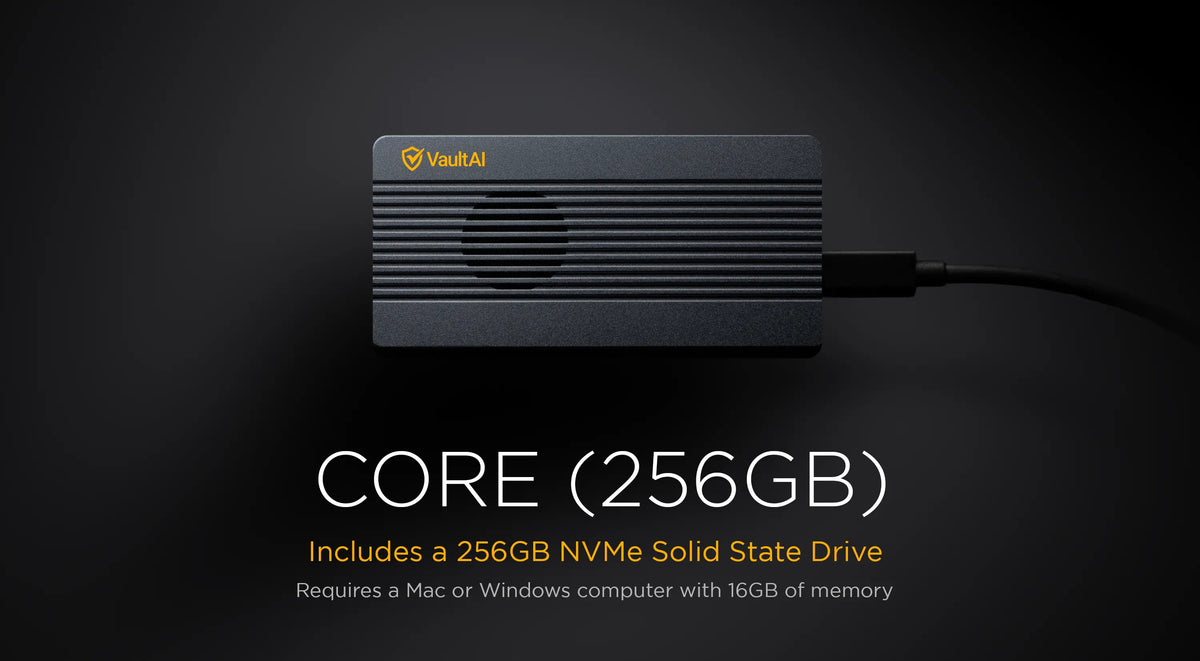 VaultAI Core — 256GB NVMe solid state drive