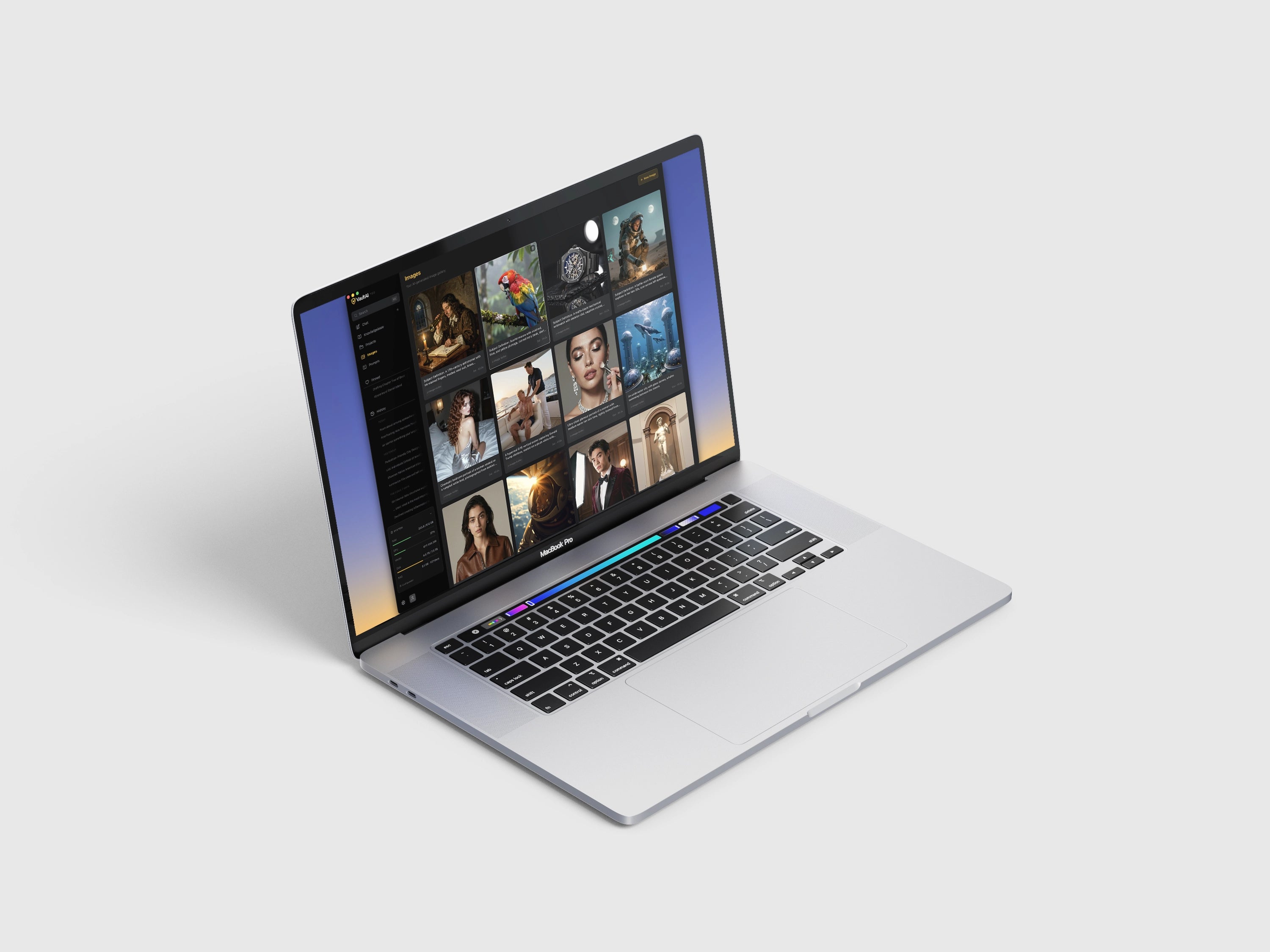 AI images generated on VaultAI Ultra — private on-device image generation